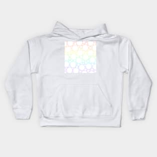 Pastel Rainbow with White Polka Dots (Lightest ) Kids Hoodie